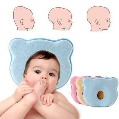 Baby Bear Pillow Memory Foam Newborn Soft protective head Pi