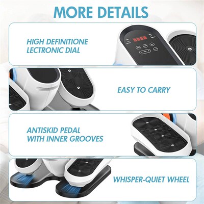 Portable Under-Desk Elliptical Machine 15-Speed Electric Sea