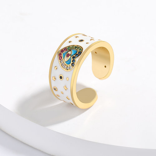 Rings for Women  New Summer Simple Copper Eye Ring Banquet J