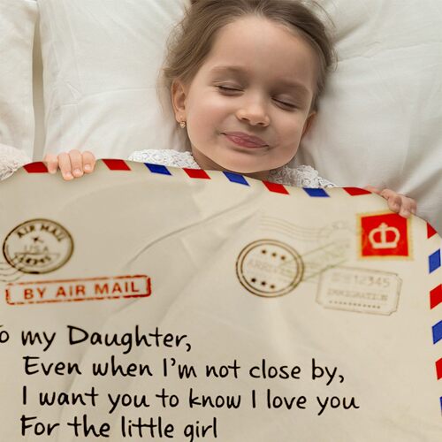 INS explosion style envelope letter writing flannel blanket