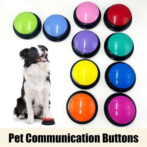 New Dog Communication Buttons Pet Training Voice Recording B