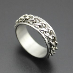 High Quality Titanium Steel Rotatable Rings Mens Stainless