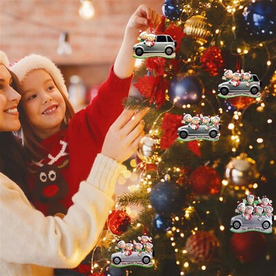 Christmas Tree Pendent Hanging Decoration PVC DIY Name Perso