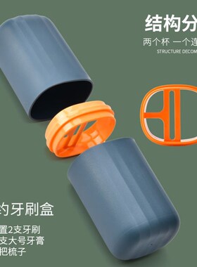 1Pcs Portable Toothbrush Toothpaste Storage Case Holder Box