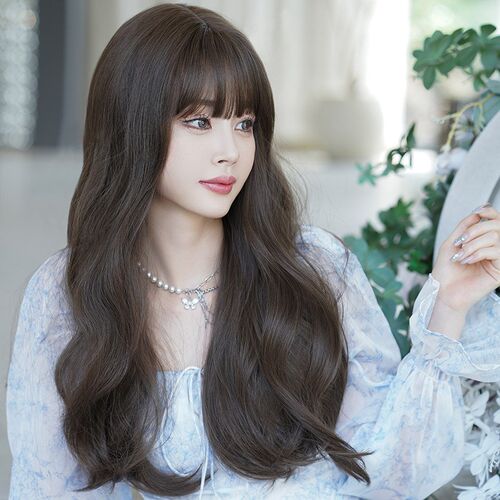 Long Hair Wig for Women Soft Intellectual Big Wave Curly Who