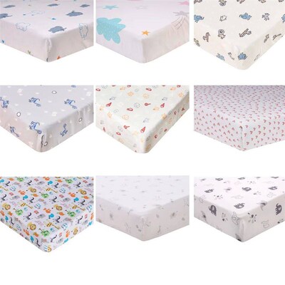 Crib Sheets Baby Bed Matress ver Protector Printed Baby Todd