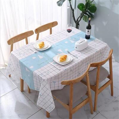 Plastic PVC Waterproof Oilproof Kitchen Dining Table Colth R