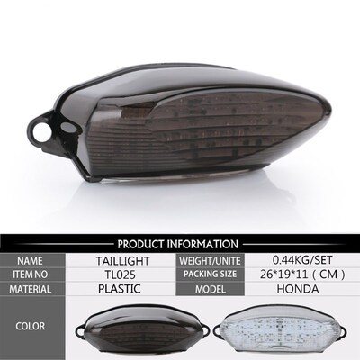 Motorcycler LED Rear Taillight Integrated Turn signal Blinke