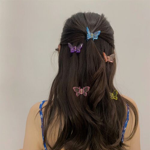 Sweet Butterfly Hair Claws Acrylic Hairpins Scrub Hair Claw