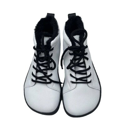 Tipsietoes Barefoot Leather Winter Boots With Fur Inside For