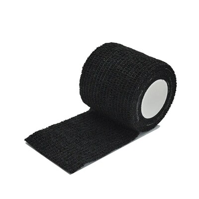 1/6/10Pcs 4.8m Black First Aid Self Adhesive Cohesive Elasti