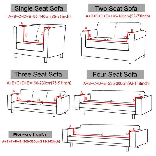 LEVIVEl Thick Elastic Sofa Cover Slipcover For Living Room S