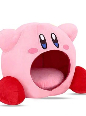 星之卡比办公室午睡枕头吸入式可爱毛绒抱枕学生趴睡枕女生