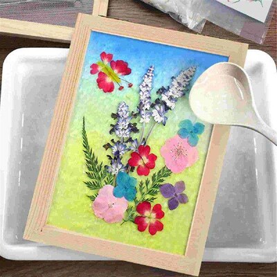 Paper Frame Material Package Handicraft Wooden Screen