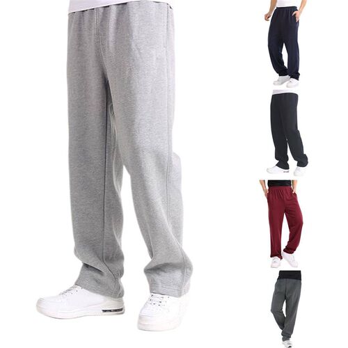 2025 Mens Casual Trousers Mens Household Straight Sweat So