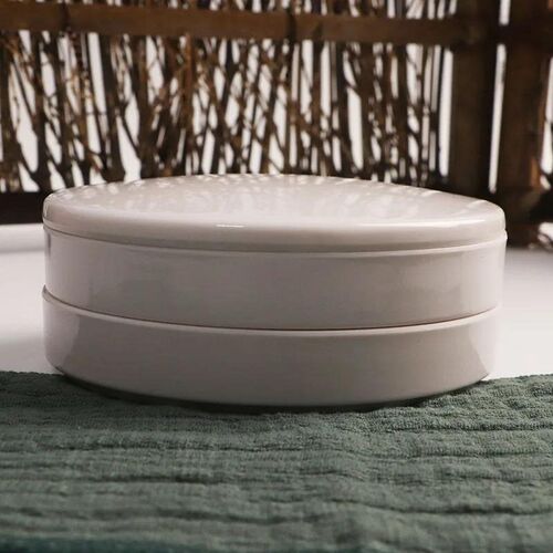 Imitation Porcelain Round Palette with Lid Acrylic