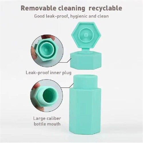 3Pcs Wide Mouth Silicone Travel Dispenser Set Refillable