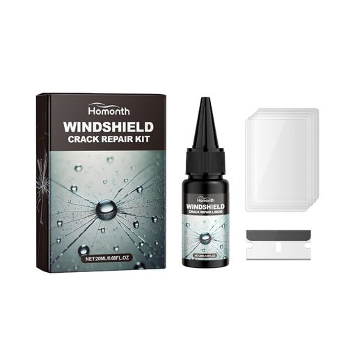 Homonth Windshield Crack Repair Kit - Portable Adhesive Repa