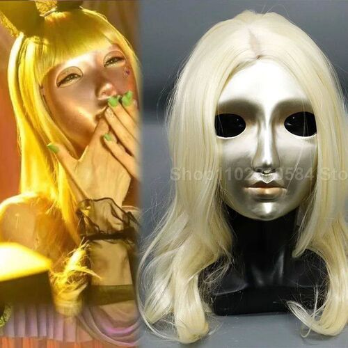 Masked Girl Same Mask Adult Female Makeup Ball Halloween