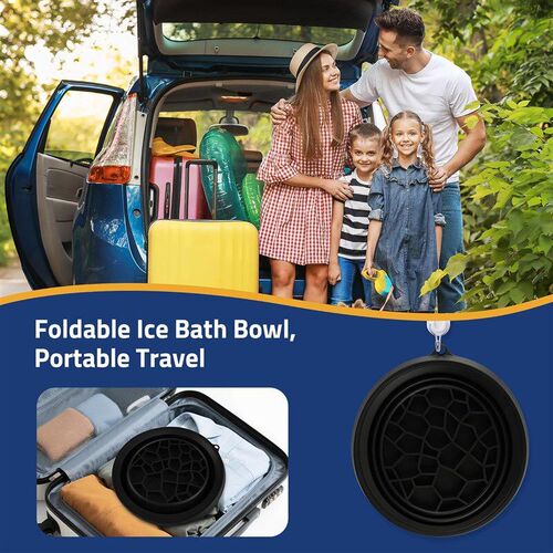 ice cube face Large Bowl for Foldable Facial Face Ice Bath