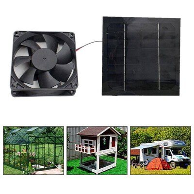 20W Solar Exhaust Fan Air Extractor 6 Inch Mini Ventilator S