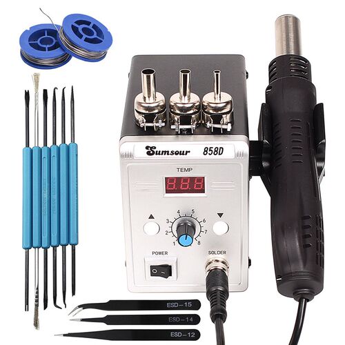Hot Air Gun 858D 700W BGA Rework Solder Station Soldering He
