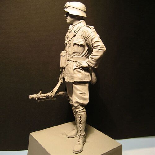 1 / 16 Resin Model Military Theme Army Infantry White Model