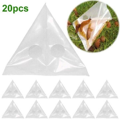 20 Pcs Slug Traps Disposable Reptile Trap Snail Bags Garden