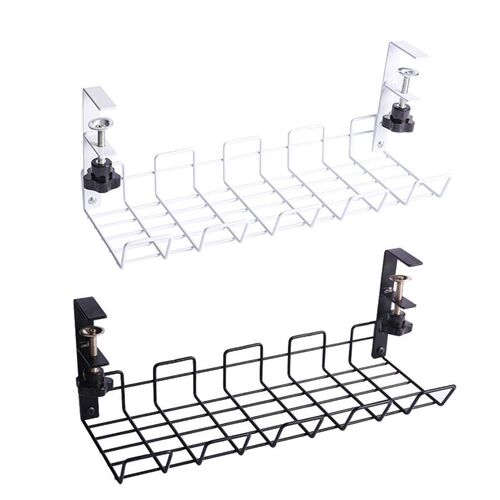 Under Table Storage Rack Cable Management Tray Desk Socket H