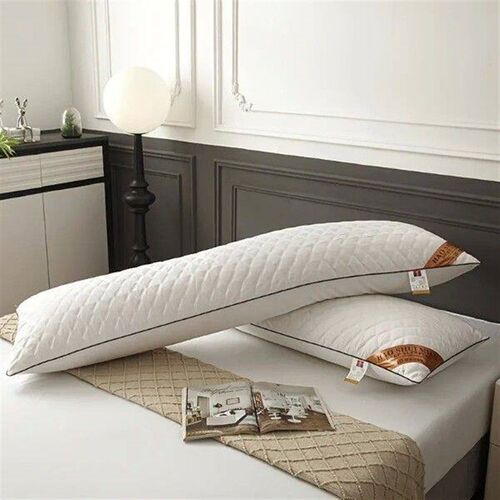White Contains Filler Pillow Ideal for Side and Back