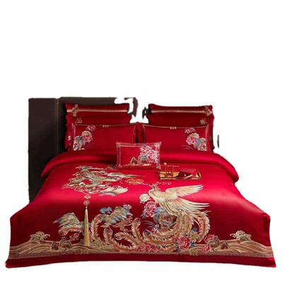 High-end 160 long staple cotton jacquard wedding embroidery