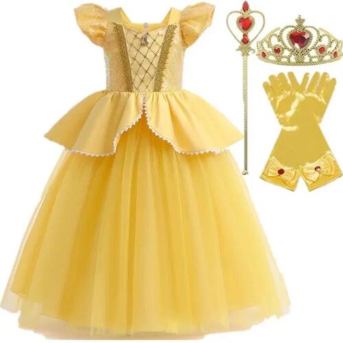 Rapunzel Elsa Costume Children Princess Dresses for Girls Ki