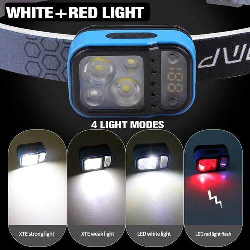 Multi-light Source Headlamp Red Light Portable LED Head Lamp