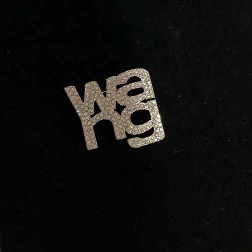 Brooch women tide water drill letter suit accessories women