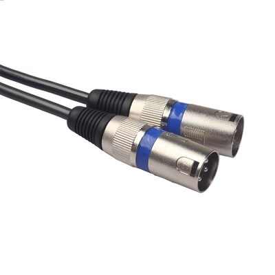 Fever Grade Audio Cable 2 RCA Pair 2 XLR 3-Pin Intercom Ampl