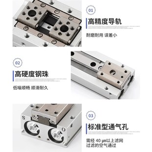 20D D2R薄型气爪 MHF2 D1R 8D气动手指气缸平行滑台D