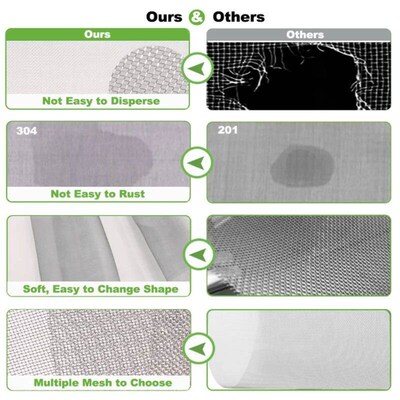 1pcs 304 Stainless steel filter screen 5/8/20/30/40-500 Mesh