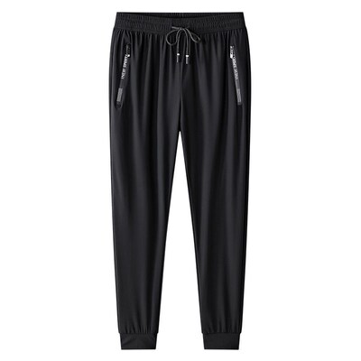 Ice Silk Mens Thin Drapey Quick-drying ol Trousers Plus Siz