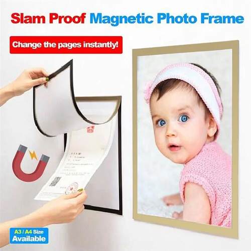 A4 Magnetic Photo Frame Magnetic Display Board Self Adhesive