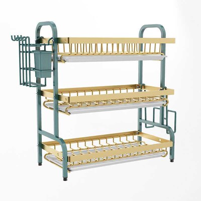 Kitchen Storage Rack Dish Storage Rack Household Bowl and Ch