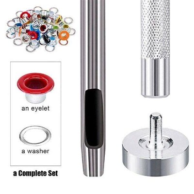 Eyelet Set,701 Pieces Eyelet Pliers Metal Eyelets 5mm