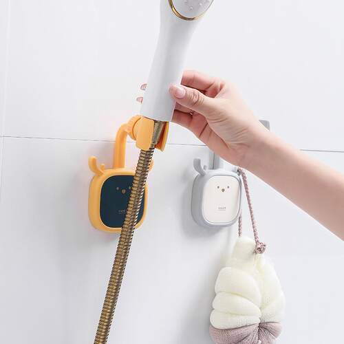 Wall-Mounted Shower Head Holder No-Drill Bracket, 360 Adju