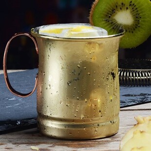 Moscow mule cocktail copper beer glass bar mugs plated