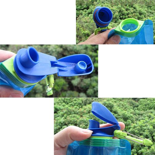 700ml Folding Drinking Water Bag Soft Flask Bladder Cycling