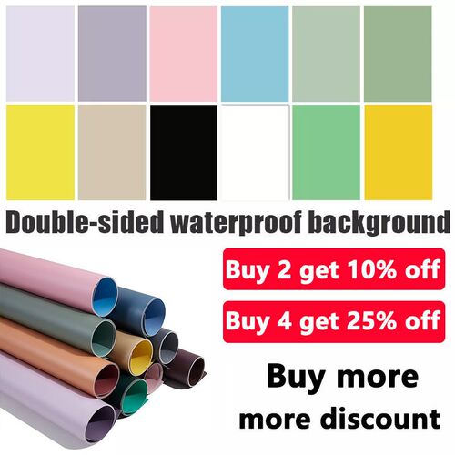 Photography Backdrops Wallpaper 57*87cm 2sides Solid Color P
