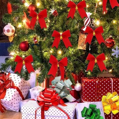 12/24/36pcs Small Christmas Bow Christmas Decoration 5.5cm F