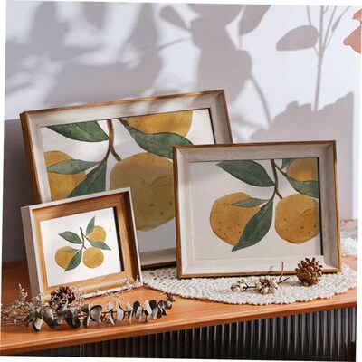 Nordic simple wooden photo frame square picture frames 相框