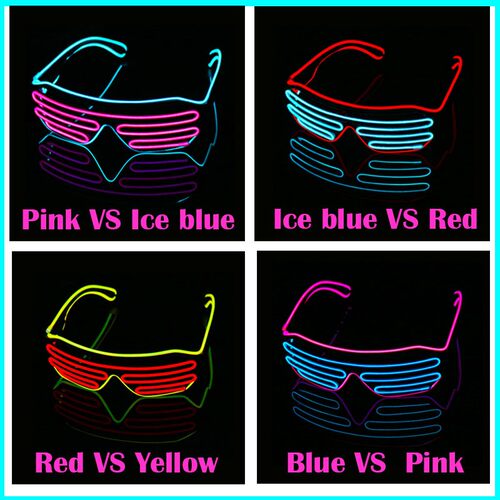 2020 Neon Party EL Glasses EL Wire Neon LED Sunglasses Light