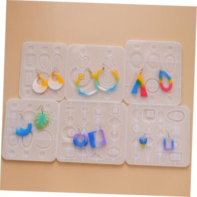Earring Pendants Resin Molds Silicone Mold for DIY UV Epoxy