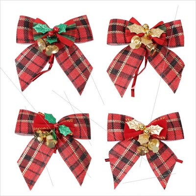 Christmas bow bell Christmas tree pendant gift box decoratio